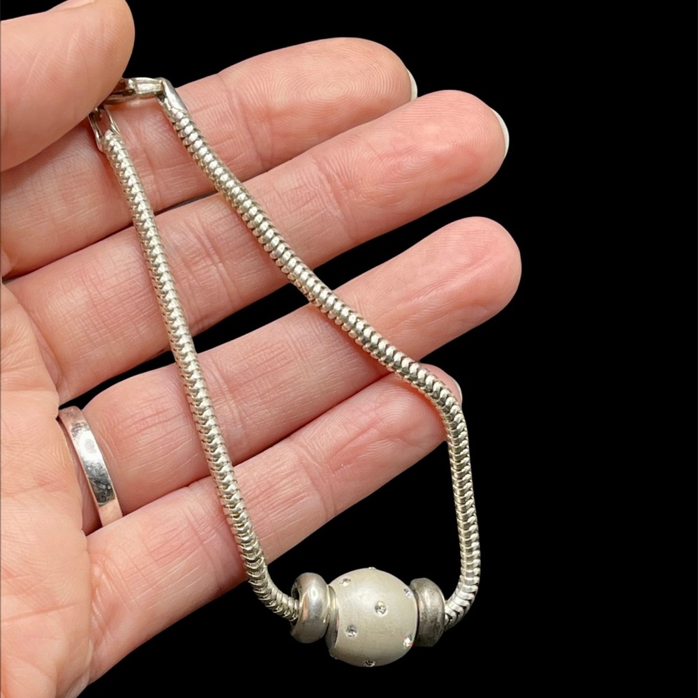 Sterling silver charm bracelet